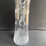 St. louis partie de service à bière art nouveau cristal soufflé et gravé