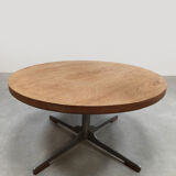 Vintage Dutch design round coffee table side table