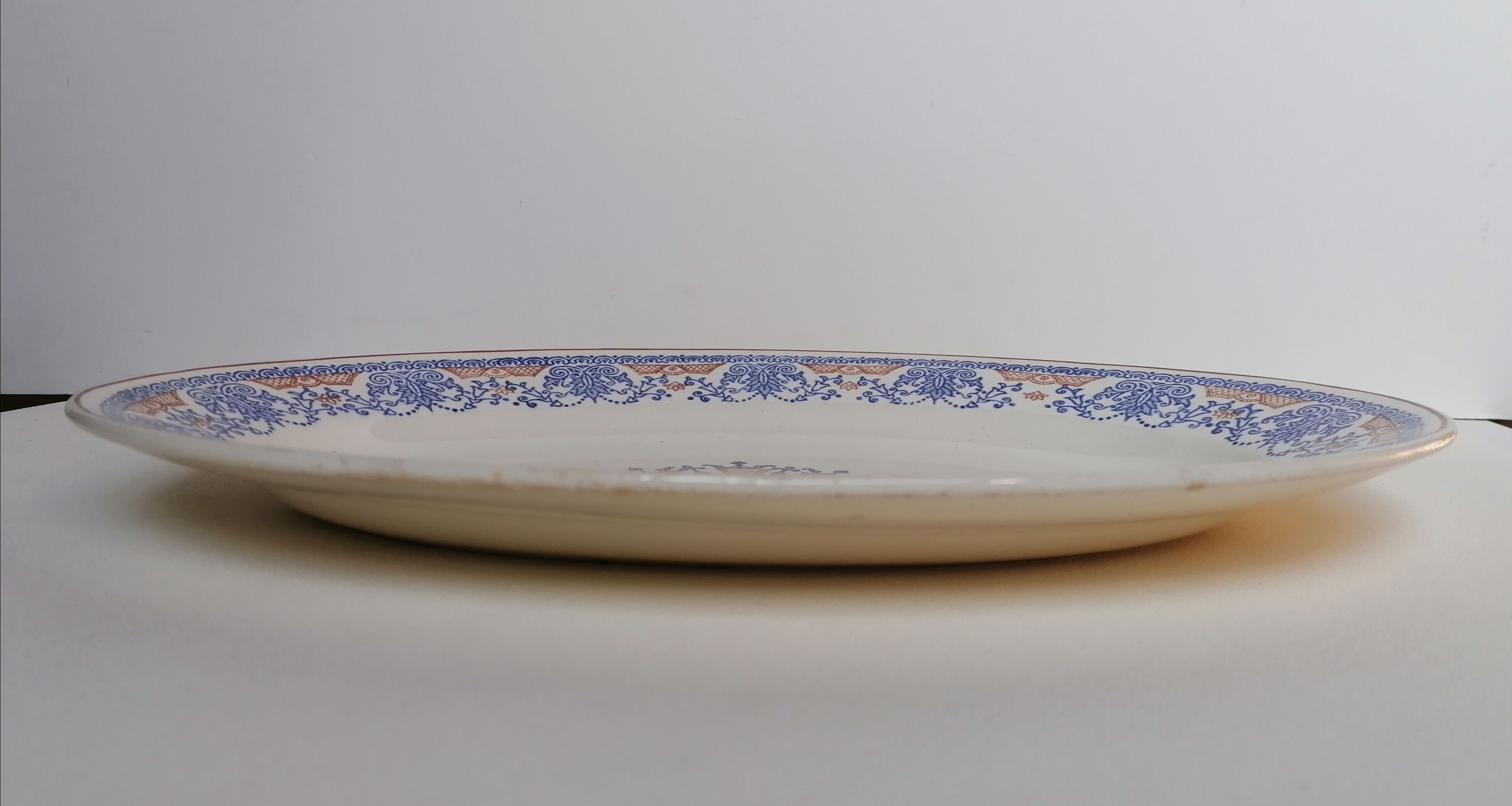 Longwy oval earthenware dish