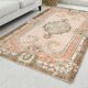 Geometric Handknotted Wool Rug
