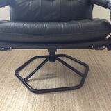 Unico relax armchair in leather from the 70s Made in Denmark