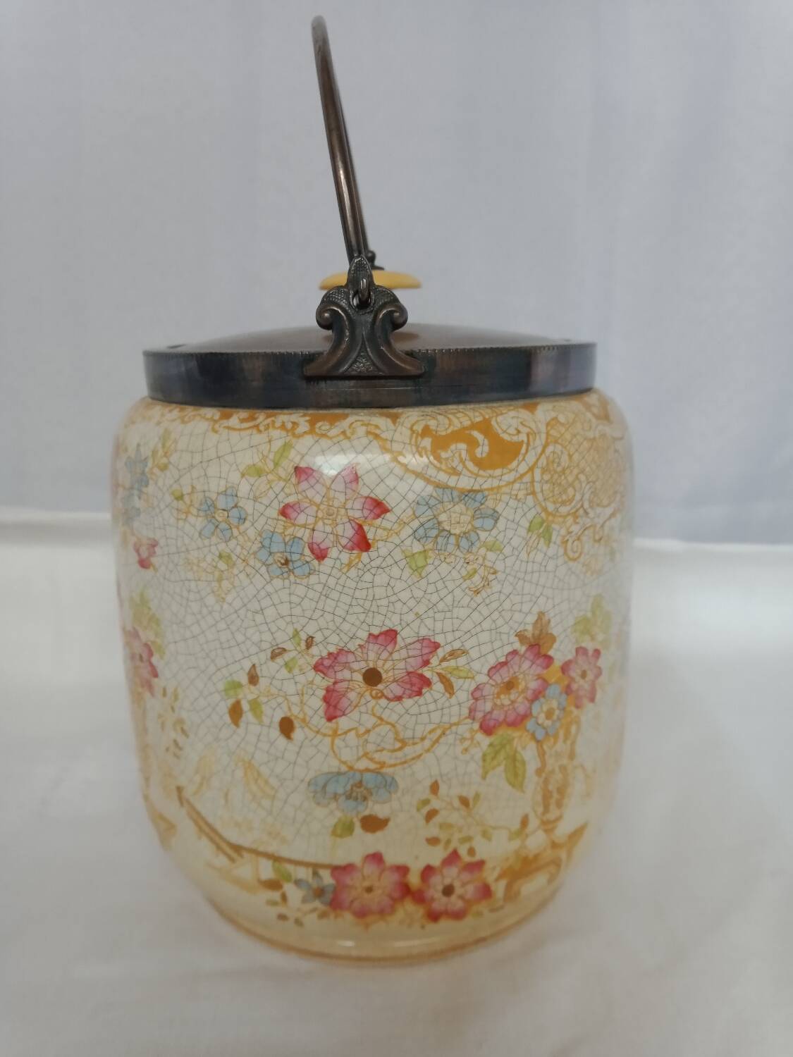 B Grayson & Son Sheffield Crackle Ceramic Cookie Jar