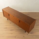 Unique folding bed from the 1960s, walnut veneer, black steel legs