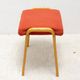 Mid-century bentwood stool by Dřevopodnik Holešov, wooden seating, 1970s