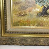 Old painting, Provencal landscape, signed, 60s/70s