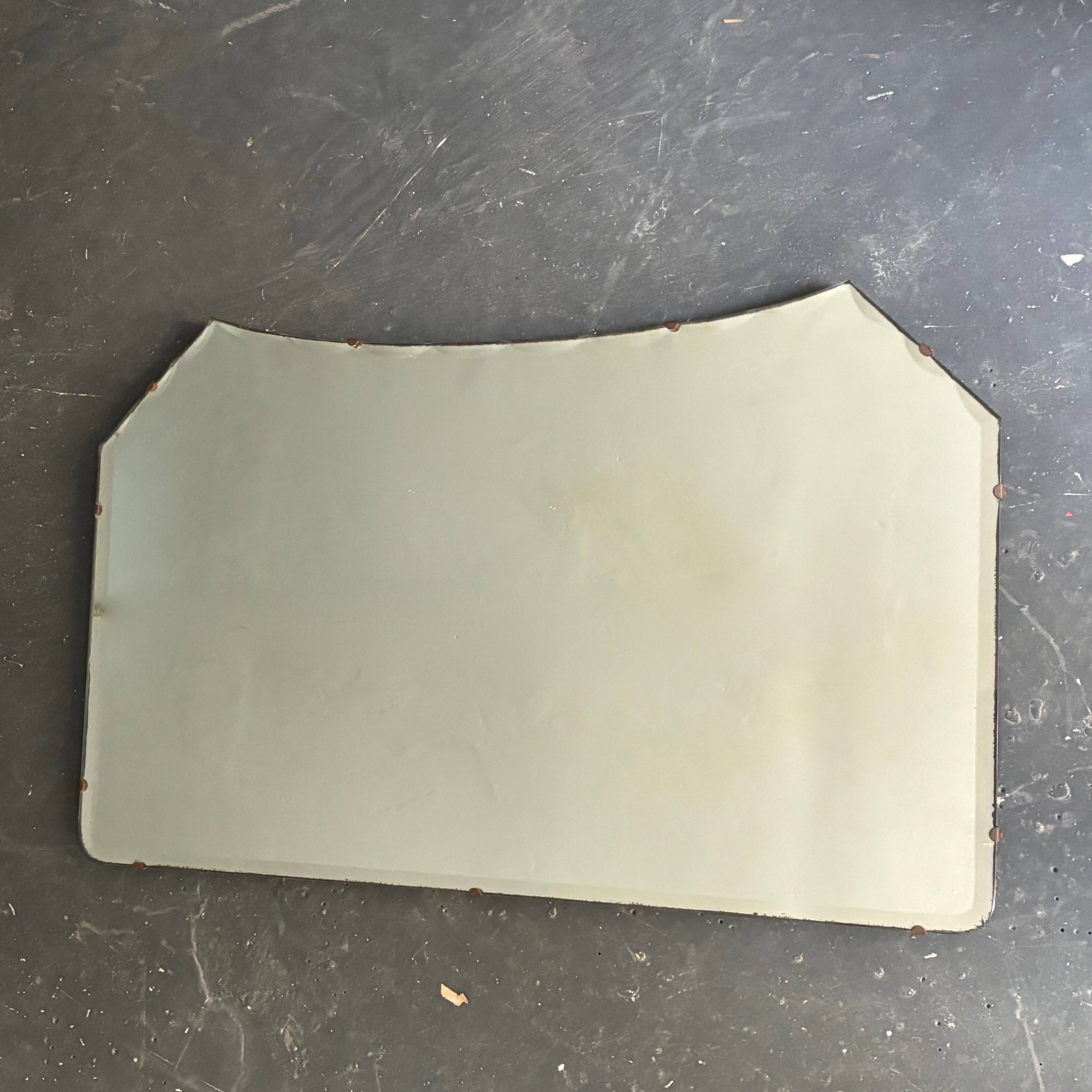 Art Deco beveled mirror