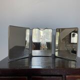 Old triptych barber mirror