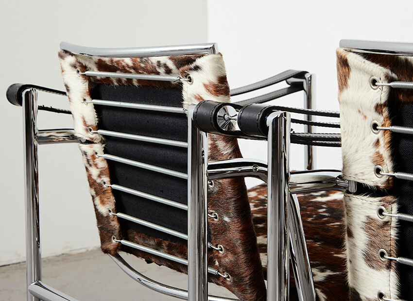 Le Corbusier Pair of LC1 Easy Chairs for Cassina 1990