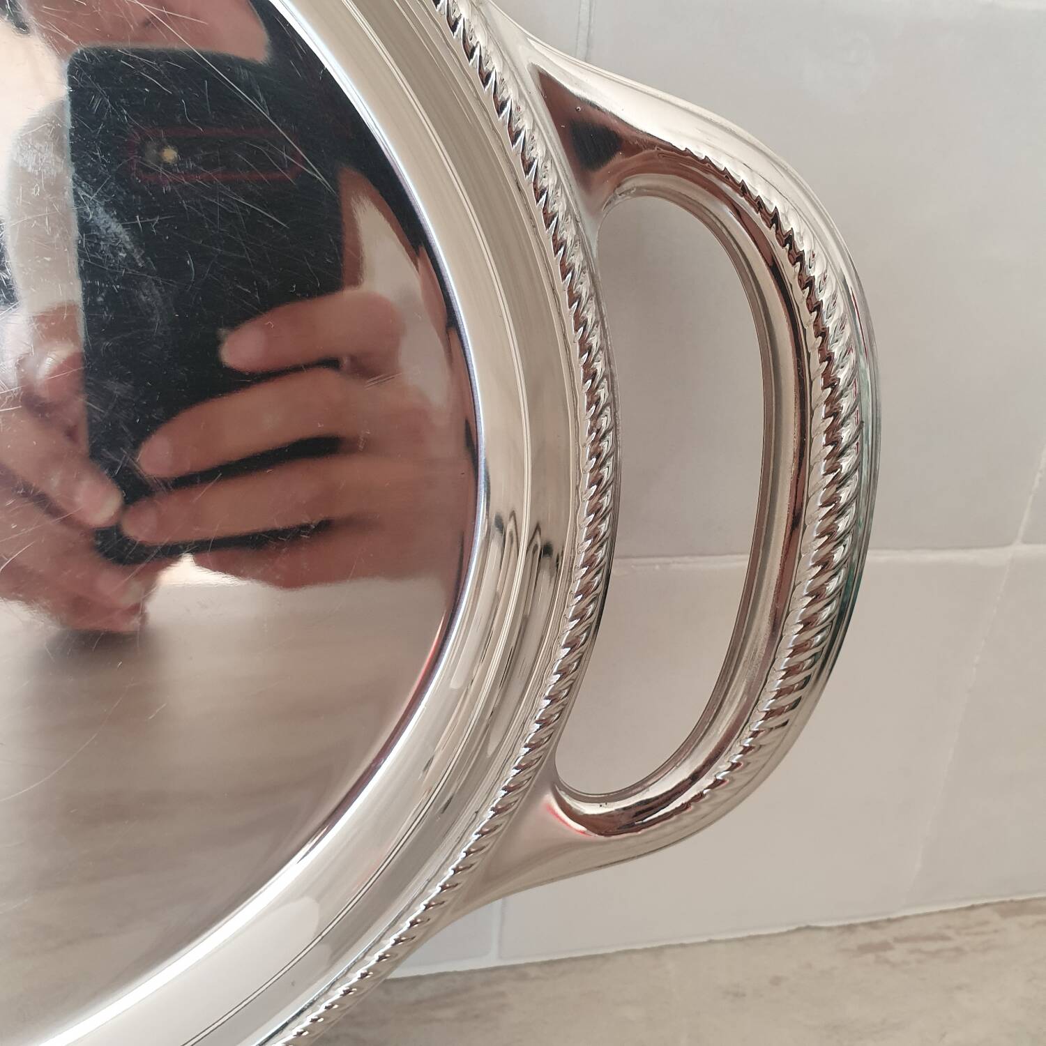 18/10 stainless steel tray Alessi Alfra Italy