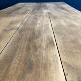 Old 19th crude solid elm farm table