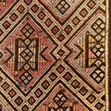 Large Vintage Turkish Kilim Rug 331x165 cm Wool Jajim Kelim