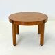 Vintage burl wood round dining table by Grange