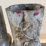 Paire vases ancien en fonte