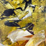 Waves of Gold Modern Abstraction by Juraj Huliak