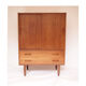 Vintage Danish Scandinavian chest of drawers, sliding doors and drawers