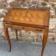 Slope desk scriban Donkey's back in Louis XV style, cherry wood, 1970.