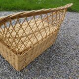 rattan bench chest