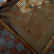 Vintage bamboo dining set in Chippendale style, Italy, year