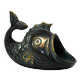 Cendrier en bronze de table ou à main de style milieu de siècle par Walter Bosse