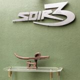 Console, altuglass, 1970s, in the style of Charles Hollis Jones.