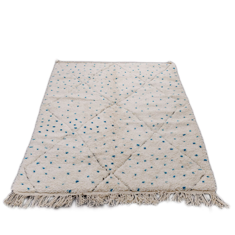 Berber carpet blue pea 165x230 cm