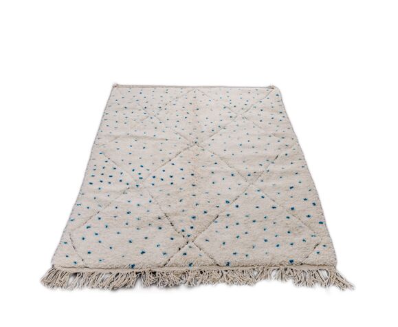 Berber carpet blue pea 165x230 cm
