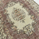 6x10 brown & beige classic antique rug, 192x299cm