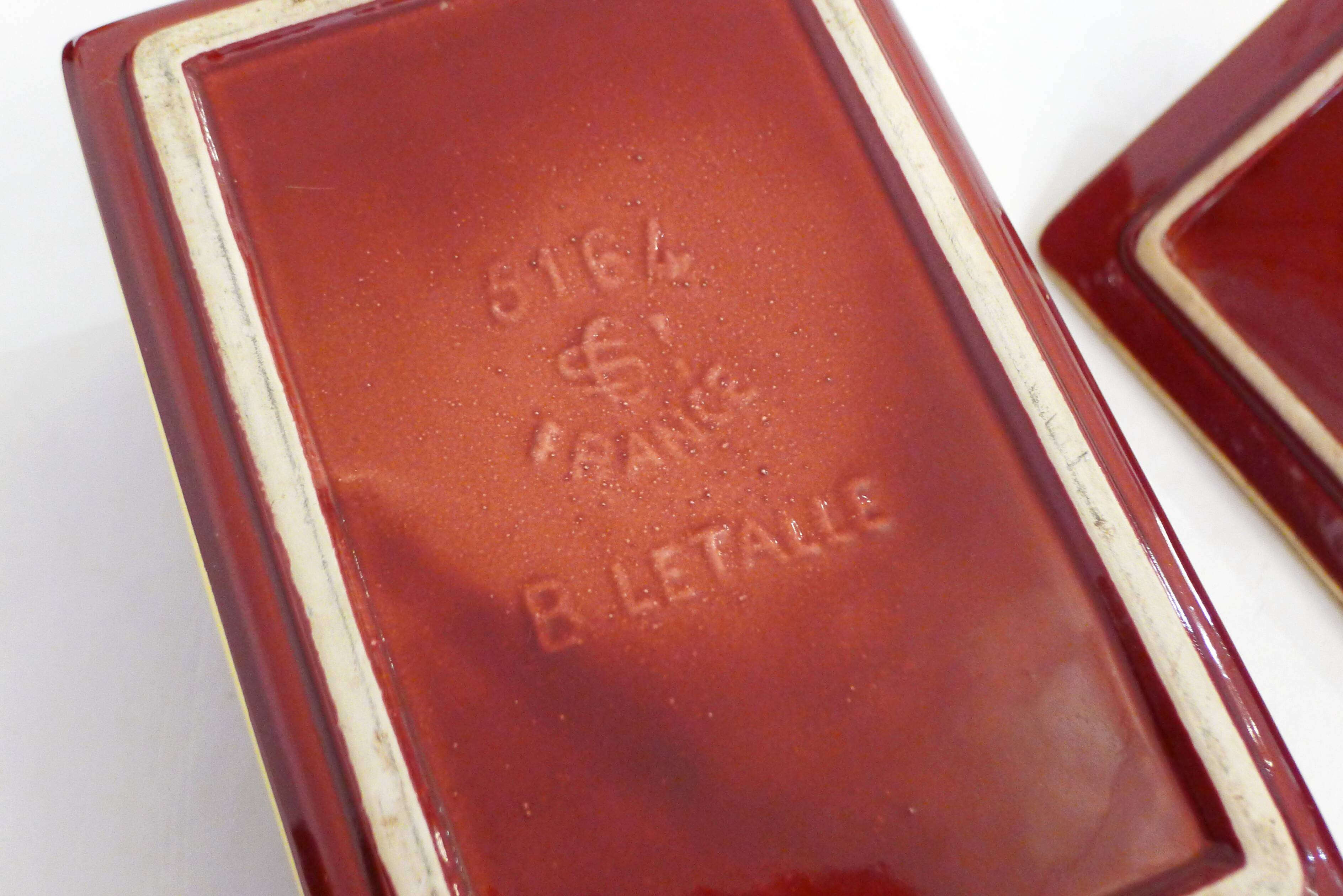 B. Letalle Art Deco Biscuit Box