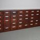 Grand Cabinet d'Apothicaire Antique en Pitch Pine, Belgique, avec Boucliers en Émail, 1900s