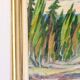 Oil painting on Swedish panel from the mid-century "Forest Landscape" - Vintage and framed