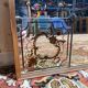 Art Nouveau bistro mirror in Venetian eglomisé glass