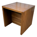 Vintage cube bedside table 1980 Maison Regain