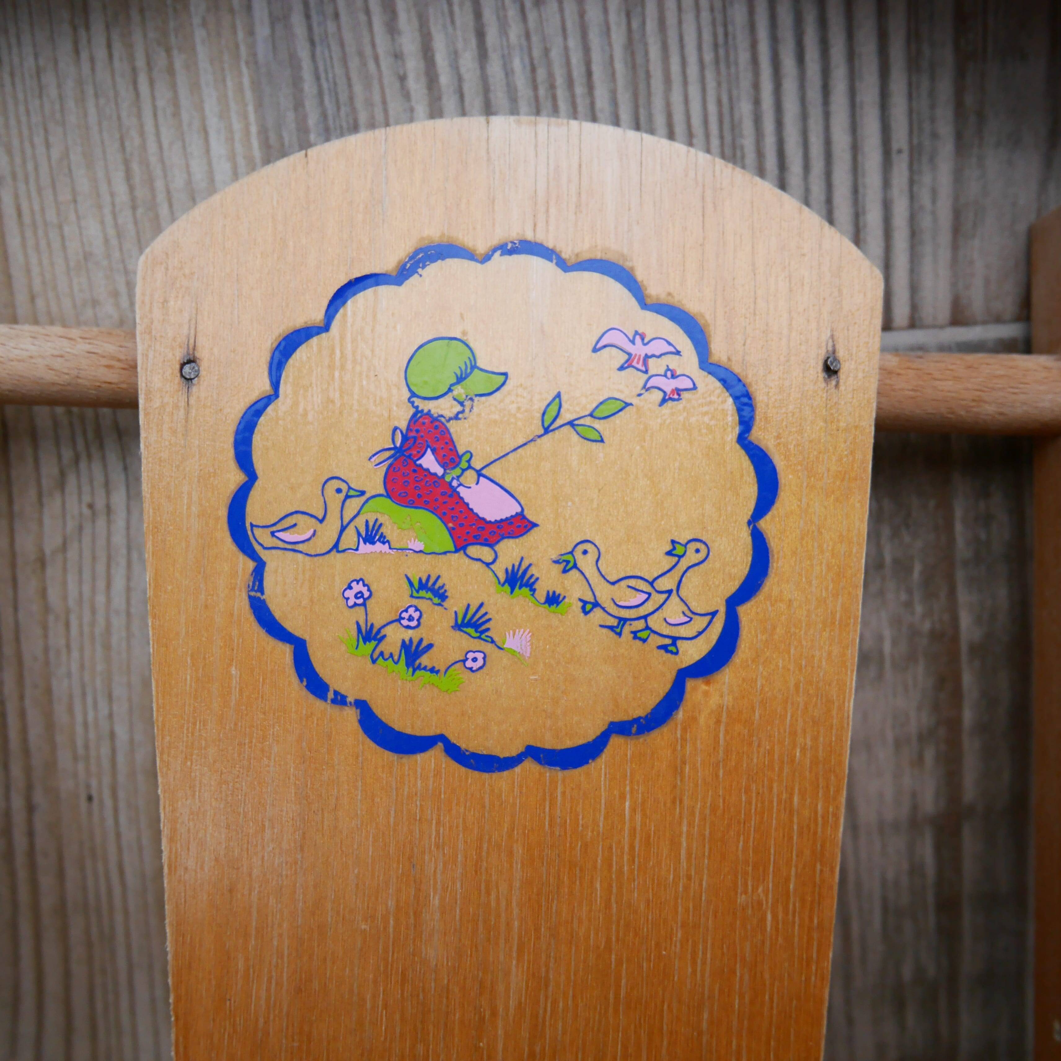 Wooden doll high chair