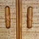 Vintage bamboo wicker shelf