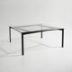 Glass and metal coffee table by Paolo Tilche for Arform, 1960s
