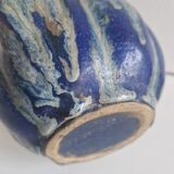 Pumpkin Jug Flamed Blue