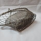 Silver metal bottle holder