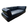 Black leather sofa, Designer sofa