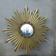 Gold metal sun mirror