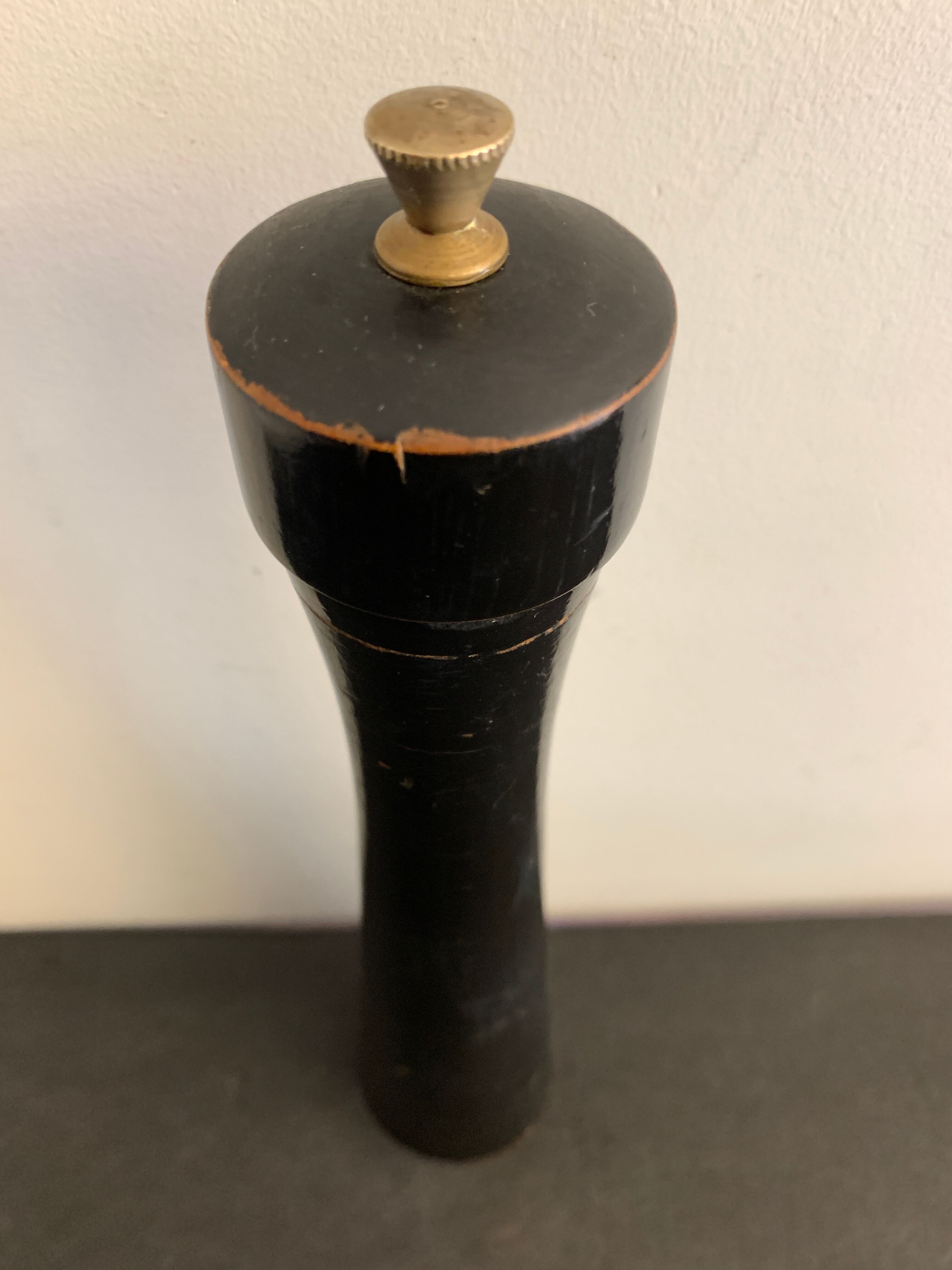 Peugeot wooden pepper mill, Lion Brothers