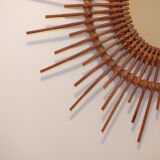 Rattan sun mirror