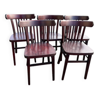 Lot de 5 chaises bistrot