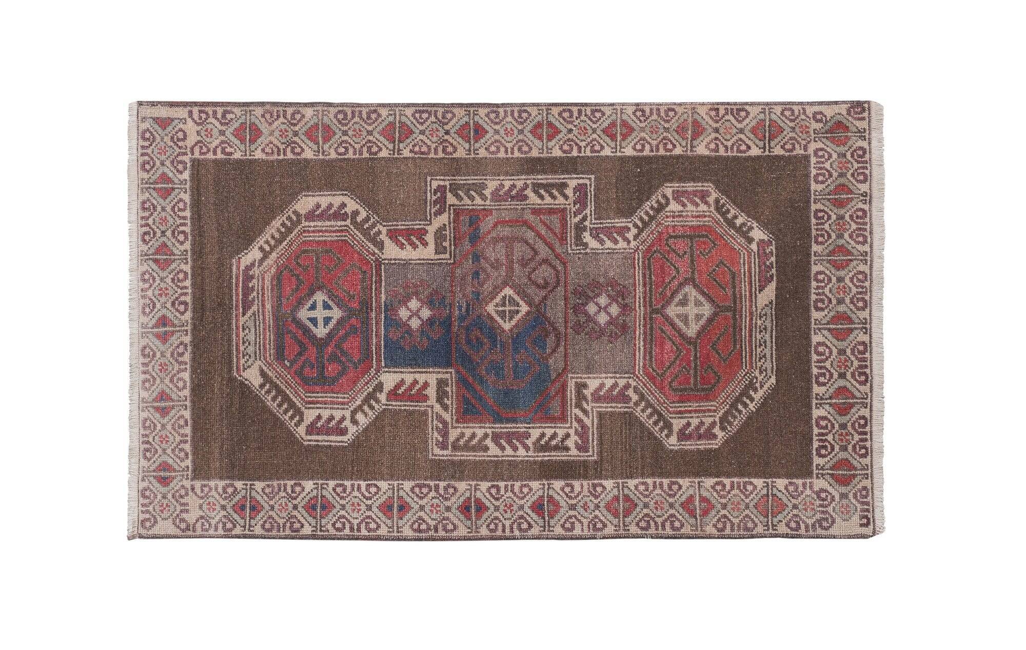 Tapis Oushak turc vintage 91x160 cm