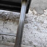 Strafor desk in brushed metal