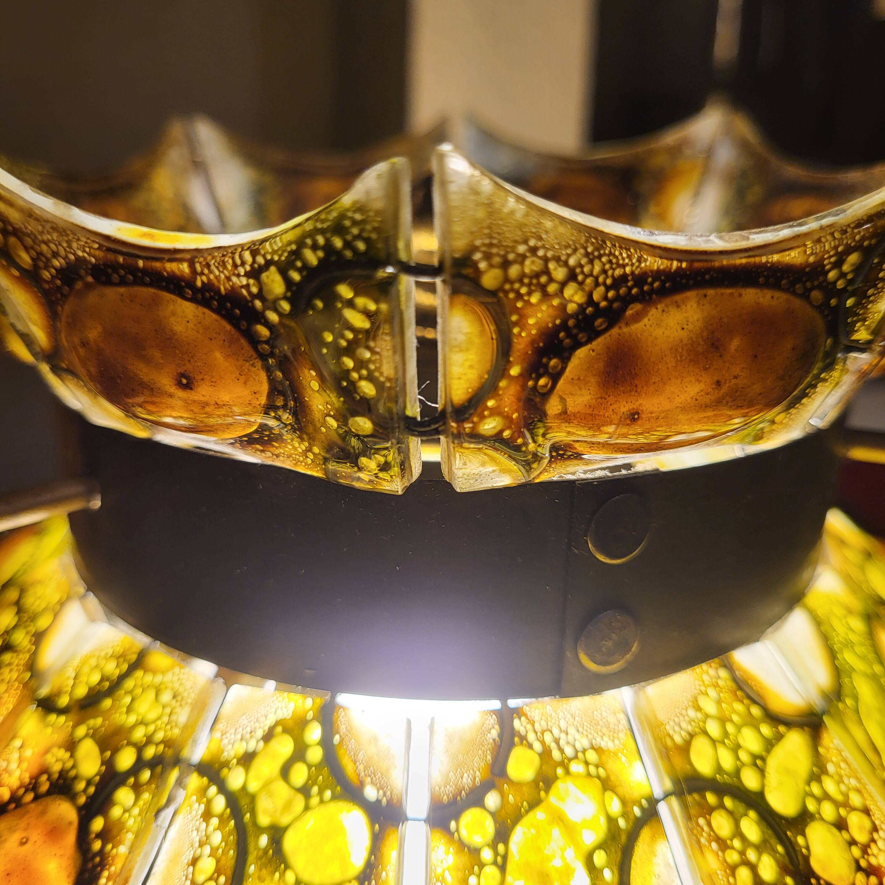 Felipe Derflingher table lamp, amber 1960,70