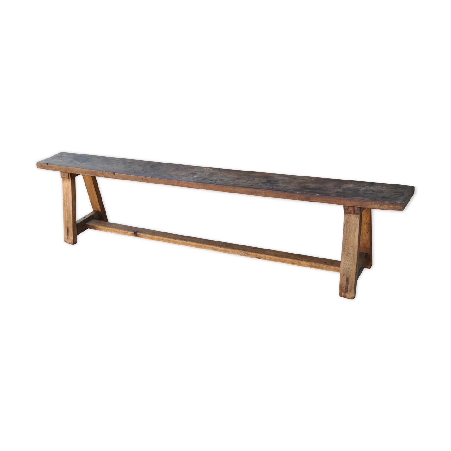 Large rustic bench brut Périgord