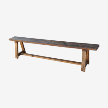 Large rustic bench brut Périgord