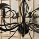 Old large chandelier ceiling light wrought iron popular art deco retro antique france