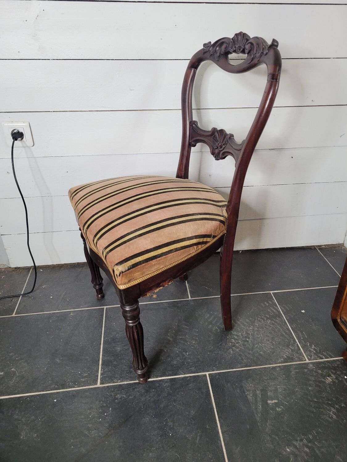 Louis Philippe style mahogany chair