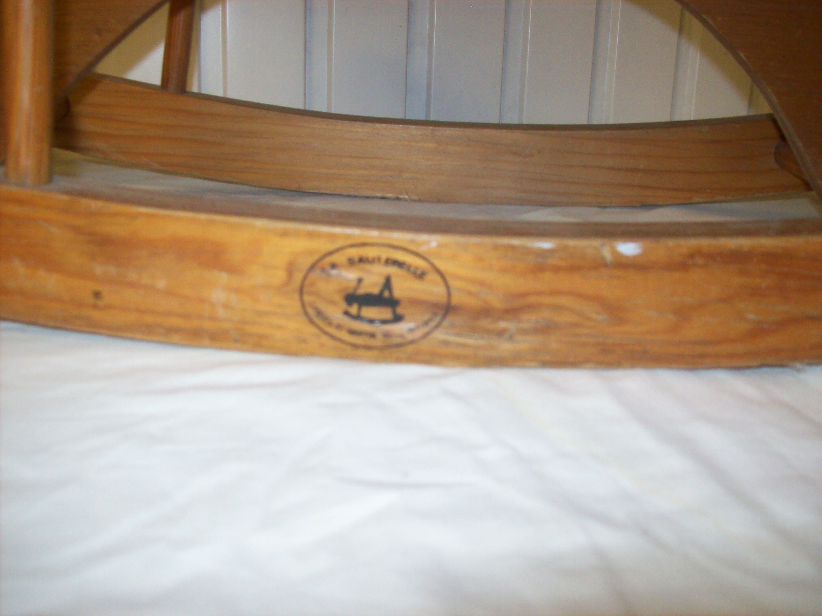 Wooden rocking horse